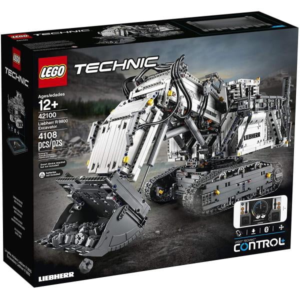 LEGO Technic: Liebherr R 9800 Excavator - 4108 Piece Building Kit [LEGO, #42100, Ages 12+]