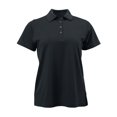 thumbnail image 1 of Paragon Polo en Maille Mini de Performance Saratoga pour Femmes, P, Noir, 1 of 1