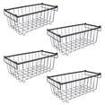 thumbnail image 1 of Chest Freezer Basket, Neat Organization Freezer Wire Organizer 4PCS Metal Structure Portable Handles  for Refrigerated Cabinet, 1 of 7