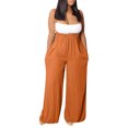 thumbnail image 2 of LSLJS Combinaison Décontractée pour Femme Sans Manches à Bretelles Spaghetti, Ample, Ajustable, Extensible, Pantalon Long, une-Pièce avec Poches, 2 of 3