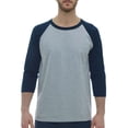thumbnail image 1 of M&O 5540 Raglan Three-Quarter Sleeve Baseball T-Shirt, 1 of 2