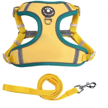 LSLJS Dog Harness, No Pull Easy On and Off Pet Vest Harness, Reflective Strip Pet Chest Strap Dog Vest With Traction Rope - No More Tugging or Choking for Small Medium Large Dogs