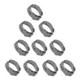 thumbnail image 1 of DYNWAVECA 10 Pcs Pince d'Oreille Réglable en Acier Inoxydable, comme Décrit, 10 Pcs -16.2mm 10 x 13.7-16.2mm, 1 of 10