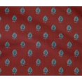 thumbnail image 4 of oneOone Cotton Flex Fabric Floral Block Printed Fabric 1 Yard 40 Inch Wide, 4 of 4