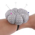 thumbnail image 3 of Pumpkin Wrist Wearable Needle Pin Cushion for DIY Sewing Crafts Grey, 3 of 8