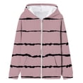 thumbnail image 3 of FAOWME Sweat à Capuche pour Filles avec Poche Imprimée et Fermeture Éclair, Cardigan Rose 2-3 Ans, 3 of 3