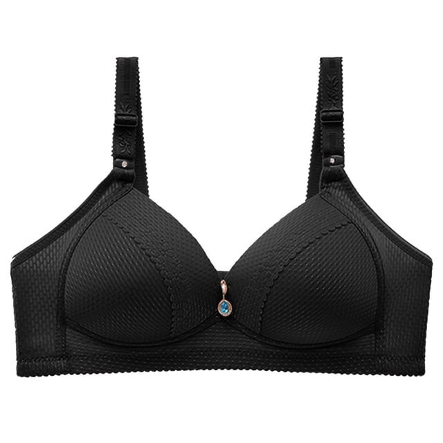 Soutien-gorge Mode Femme avec Nœud Imprimé Confortable Sans Armatures