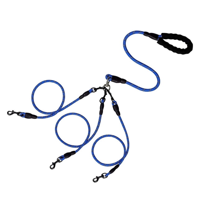 Laisse pour Chien Élastique Réfléchissante Réglable pour Course, Marche, Activités Extérieures avec Poignées Rembourrées pour Chats et Chiens
