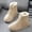 Beige, variant on LSLJS Women's Snow Boots, Women's Fashion Casual Flat Comfort Sneakers Female Lace-up Solid Color Cotton Shoes Winter Warm Snow Boots