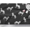 thumbnail image 3 of Soimoi Poly Georgette Fabric Horse Block Print Fabric by The Yard 52 Inch Wide, 3 of 3