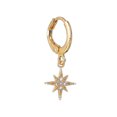 thumbnail image 2 of pitrice 1 Pair Moon Star Earrings Ears Pendant Exquisite Irregular Woman Jewelry Ear Dangle Fashion Accessory for Decor Gifting Using Golden 1Set, 2 of 6