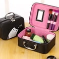 thumbnail image 4 of relayinert Multifunctional Cartoon Portable Travel High Capacity Double Layer Makeup Cosmetics Case Box, 4 of 9