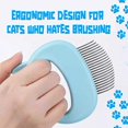 thumbnail image 5 of Brosse à Shampooing pour Chat avec Peigne en Silicone pour Enlever les Poils à Nœud Ouvert, 5 of 5