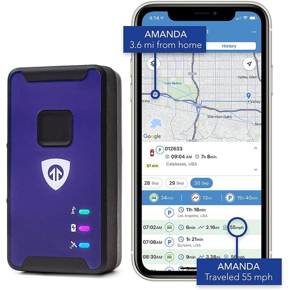 Brickhouse Security Spark Nano 7 LTE Micro GPS Tracker for Covert Monitoring of Teen Drivers, Kids, Elderly, Employees, Assets. Subscription Required!