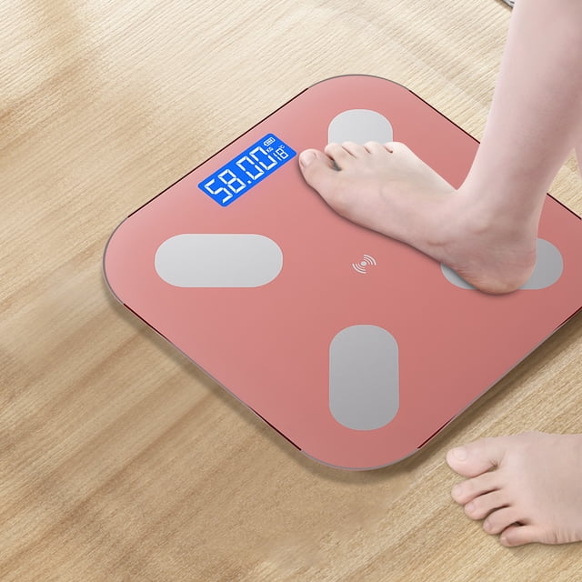 Aursykel Smart Digital Bathroom Body Weight and Percentage Scale with Bluetooth App Accurate High Precision Sensors Extra Large LED Display for Easy Reading Fitness Tracking and Customized Plans