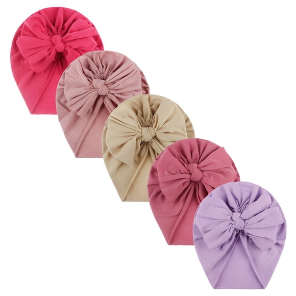 Product Category Baby Hats & Caps Girls Knotted Headwear 5PCS Bow Accessories Hat for Toddlers Solid Baby Care Platform Competitive Title Analysis Included 5PCS