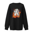 thumbnail image 4 of Pisexur Chandail d'Halloween pour Femmes à Manches Longues en Molleton, Chandail d'Automne Orange à Col Rond, Chandails à la Mode avec Graphique de Citrouille, Chandails à Capuchon d'Halloween, Hauts à Enfiler, 4 of 4