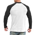 thumbnail image 5 of RXIRUCGD Pull Décontracté Mode pour Hommes Couleur Unie Manches Longues Col Rond Blouses, Blanc, Taille : m, 5 of 5