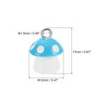 thumbnail image 2 of Unique Bargains Resin Pendants Drops, 30 Pack Mushroom Shape Mini Pendant for Jewelry Making DIY, Blue, 2 of 6