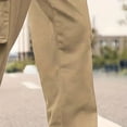 thumbnail image 4 of WRKEKC Casual Pants for Men Spring Fall Trendy Solid Color Drawstring Elastic Waist Long Pants for Daily Casual Gym Outings Dynamic Wear, 4 of 6