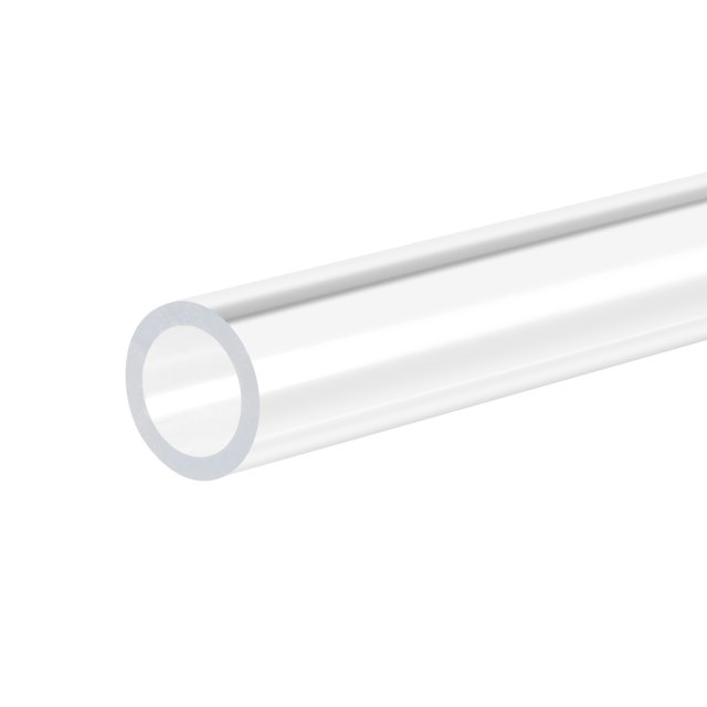 Unique Bargains Tube Rond en Acrylique Rigide Transparent 11mm ID x 15mm OD x 305mm 2 Pack