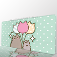 thumbnail image 1 of Cartoon Mousepad Mouse Mat Desk Mat With Pad gaming accessories Prime Gaming P-Pusheen Cute Cat XXL Keyboard Pad, 1 of 1