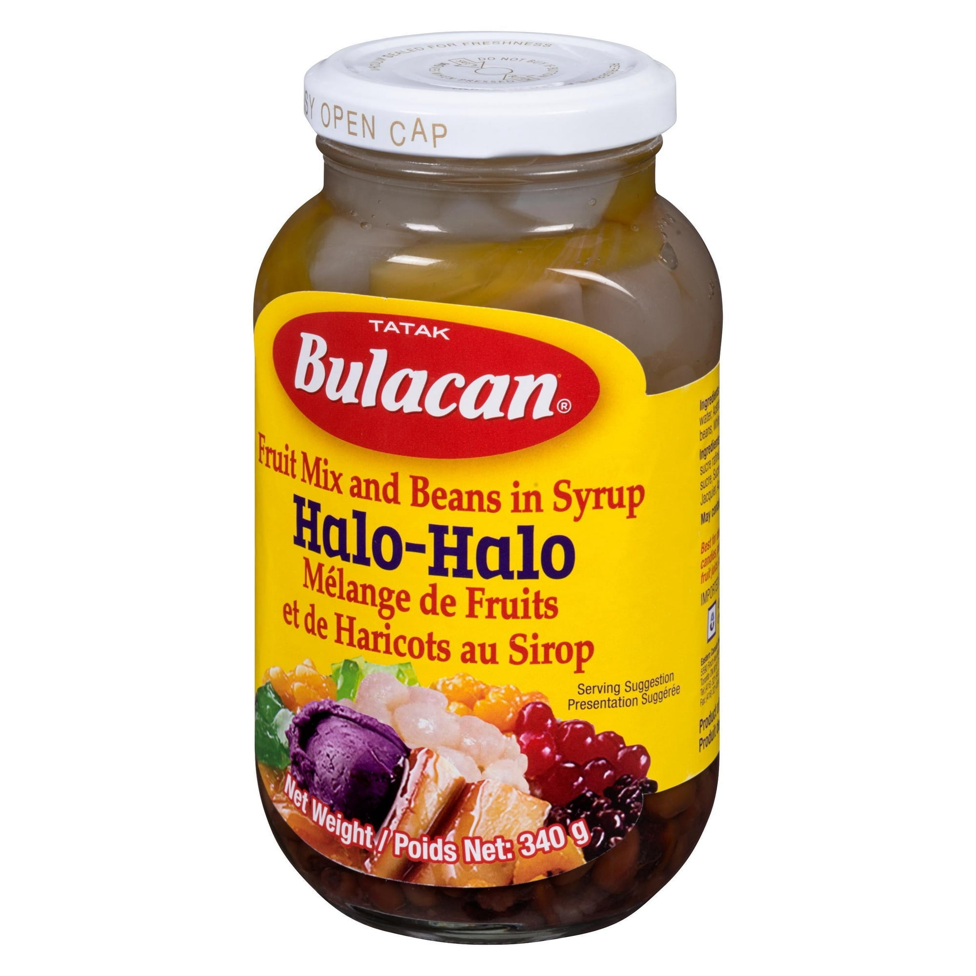 Bulacan Halo-Halo - Mélange de fruits et haricots au sirop, dessert 340 g par bouteille
