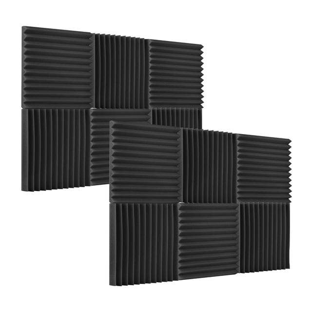 Amdohai Mousslady 12 Pcs/Pack Mousses Acoustiques de Studio Isolation Sonore Mousse Sonore