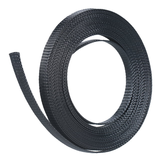 21ft 1/2 Inch (12mm) Expandable Braided Cable Sleeve Cord Protector Tubing Sheath for Automotive Television Computer & Other Home Devices
