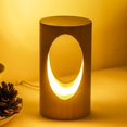 thumbnail image 1 of Lampe de Table en Bois de Nuit Led, Lampe de Chevet Créative, 1 of 5