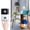 Blanc, variante sur HCBY Sonnette Vidéo, Intercom Visuel Intelligent Sans Fil avec Vision Nocturne, Contrôle Audio Bidirectionnel par Application, Batterie Rechargeable 800 mAh pour la Sécurité à la Maison