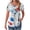 08Multicolor, variante sur yoeyez Hauts d'Été pour Femmes Décontractés T-Shirts à Manches Courtes Pétale Col Rond Blouse Plissée 2025 Tendance Fluide Ourlet Arrondi Tuniques pour Leggings Vert TTG