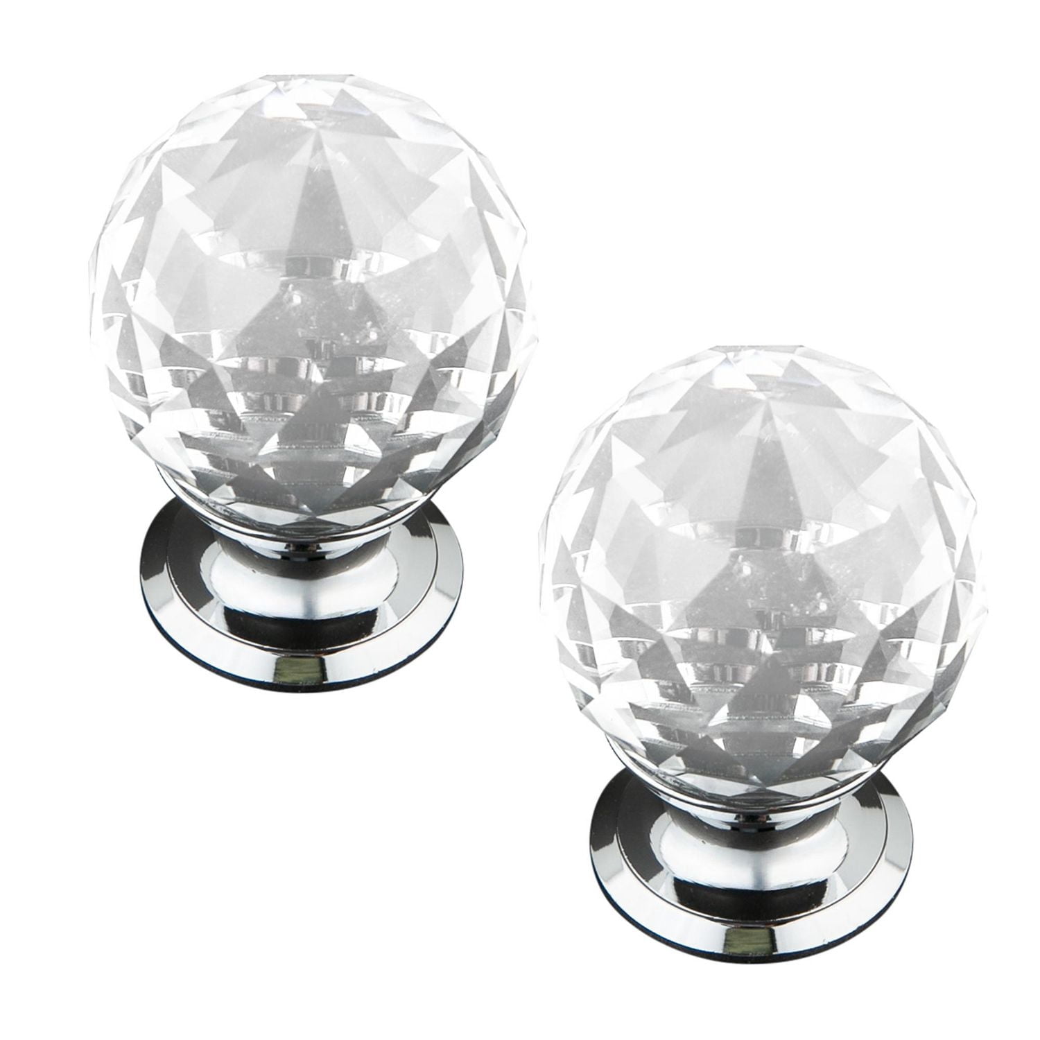 Era Cristal Bouton en Verre en Paquet de 2