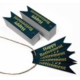 thumbnail image 3 of Inkdotpot Pack Of 100 Happy Retirement Favor Paper Tags Craft Real Gold Foil Hang Tags, 3 of 6