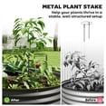 thumbnail image 4 of Outsunny Raised Garden Bed, 6' x 3' x 1' Galvanized Planter Box, Black, 4 of 10