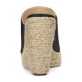 thumbnail image 3 of BLISSFUL STEP Chaussures pour Femmes Talon Compensé Bout Ouvert Espadrilles Mules à Plateforme Noir 9, 3 of 8