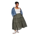 thumbnail image 2 of Lane Bryant Women's Plus Tiered Maxi Skirt, 2 of 6