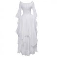 thumbnail image 3 of TopLLC Robe Blanche pour Femmes Robe de Bal Chérie Robe de Bal en Tulle avec Fente Princesse Mariage Robe de Soirée Formelle Robes d'Été pour Femmes, Robe Blanche, 3 of 5