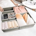 thumbnail image 4 of Rbaofujie Foldable Storage Bins 6-Piece Foldable Drawer Wardrobe Storage Box Drawer-Style Six-Piece Set Foldable Storage Box Under Cabinet Storage, 4 of 5