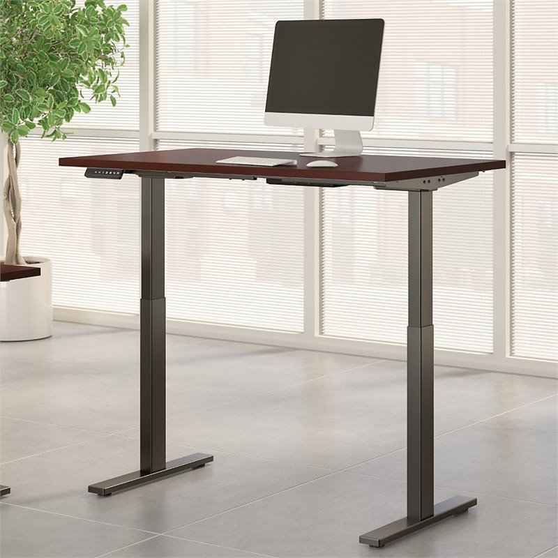 Move 60 Series Height Adjustable Standing Desk in Cherry - Engineered Wood