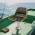 thumbnail image 2 of Gymax Folding Fishing Boat Seat w/High-density Sponge Cushion PVC Surface & PP Frame Green, 2 of 9