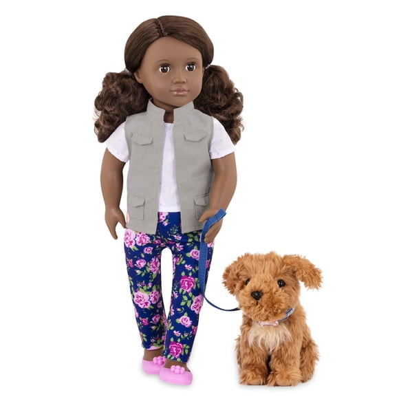 Our Generation Malia 18-inch Doll & Pet Set
