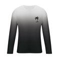 thumbnail image 4 of RXIRUCGD T-Shirt à Col Rond pour Hommes, Décontracté, Mode, Imprimé, Manches Courtes, Chandail, Gris Foncé, Taille : L, 4 of 5