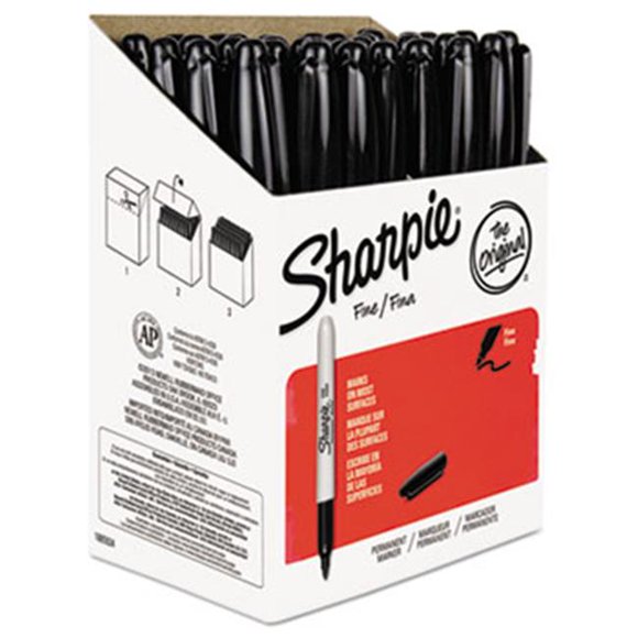 Sanford Encre Société 1884739 Marqueur Permanent&44; Point Fin&44; Noir&44; 36/Pack