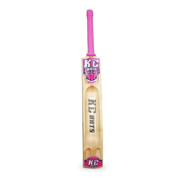 KC Kashmir Willow Balle de Tennis Lourde Cricket Cuillère Bâton pour Adultes, Parfaitement Équilibrée avec une Incroyable Capacité de Coup de Poing / Rose Vif