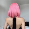 thumbnail image 2 of Pretfy Perruques Bob Rose Hiar Mignonnes Perruque Bob Cheveux Perruque Courte pour Femmes Résistante à la Chaleur Synthétique pour Femmes Cosplay Fête Usage Quotidien, 2 of 6