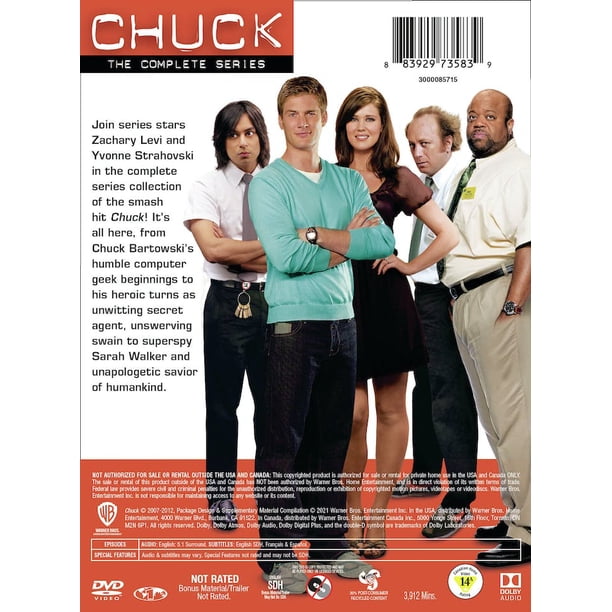Chuck: The Complete Seasons 1-5 (Box Set) [DVD] -English only