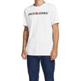 thumbnail image 4 of Jack & Jones T-Shirt pour Homme, Lot de 6 - T-Shirt LOGO JJORP à Col Rond, Imprimé LOGO, Coton Blanc/bleu Marine/noir m (Moyen), 4 of 5