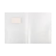 thumbnail image 1 of ZTTD 1Pc Two Pocket Plastic Folders, 2 Pocket Plastic Folders with Label Pocket, Plastic Folders with Pockets and Business Card Slot, Aesthetic File Folders, Letter Size, Clear, 1 of 5