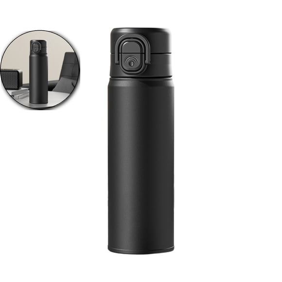 Stainless Steel Thermos Bottle Portable Vacuum Flask Insulated Water Bottle Travel Coffee Mug, 8.6x2.9 Inch